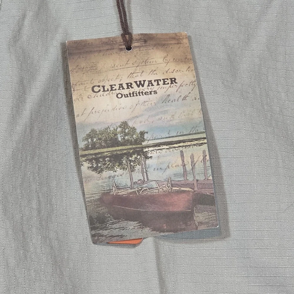 NWT Clearwater‎ Outfitters Mens 42W Ripstop Chino Shorts Khaki Gorpcore Fishing